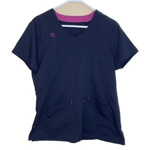Scrubstar Black Medium Scrub Top